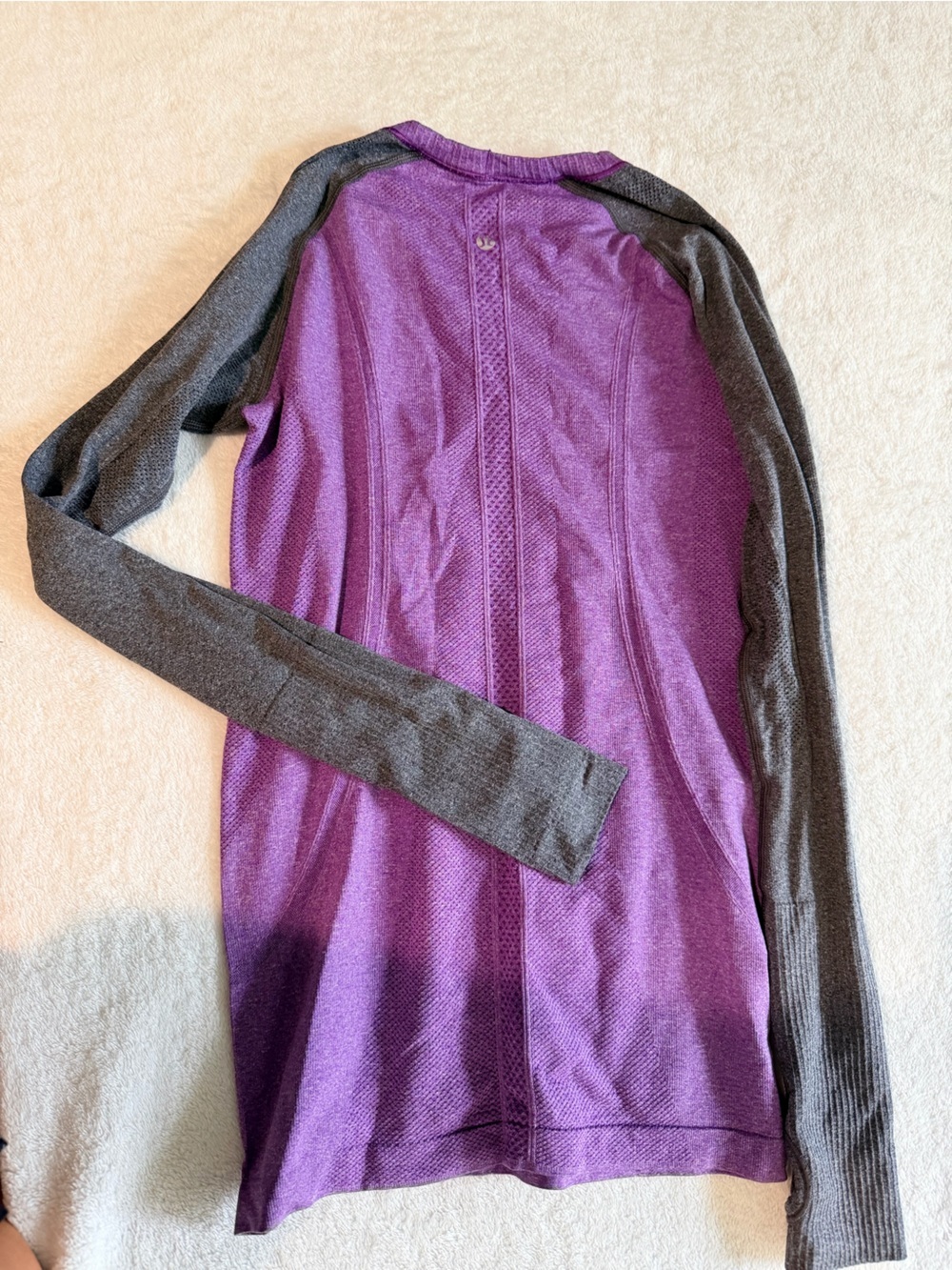 lululemon athletica Purple and Gray Long Sleeve Swim Top